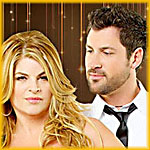 close-up of Kirstie Alley